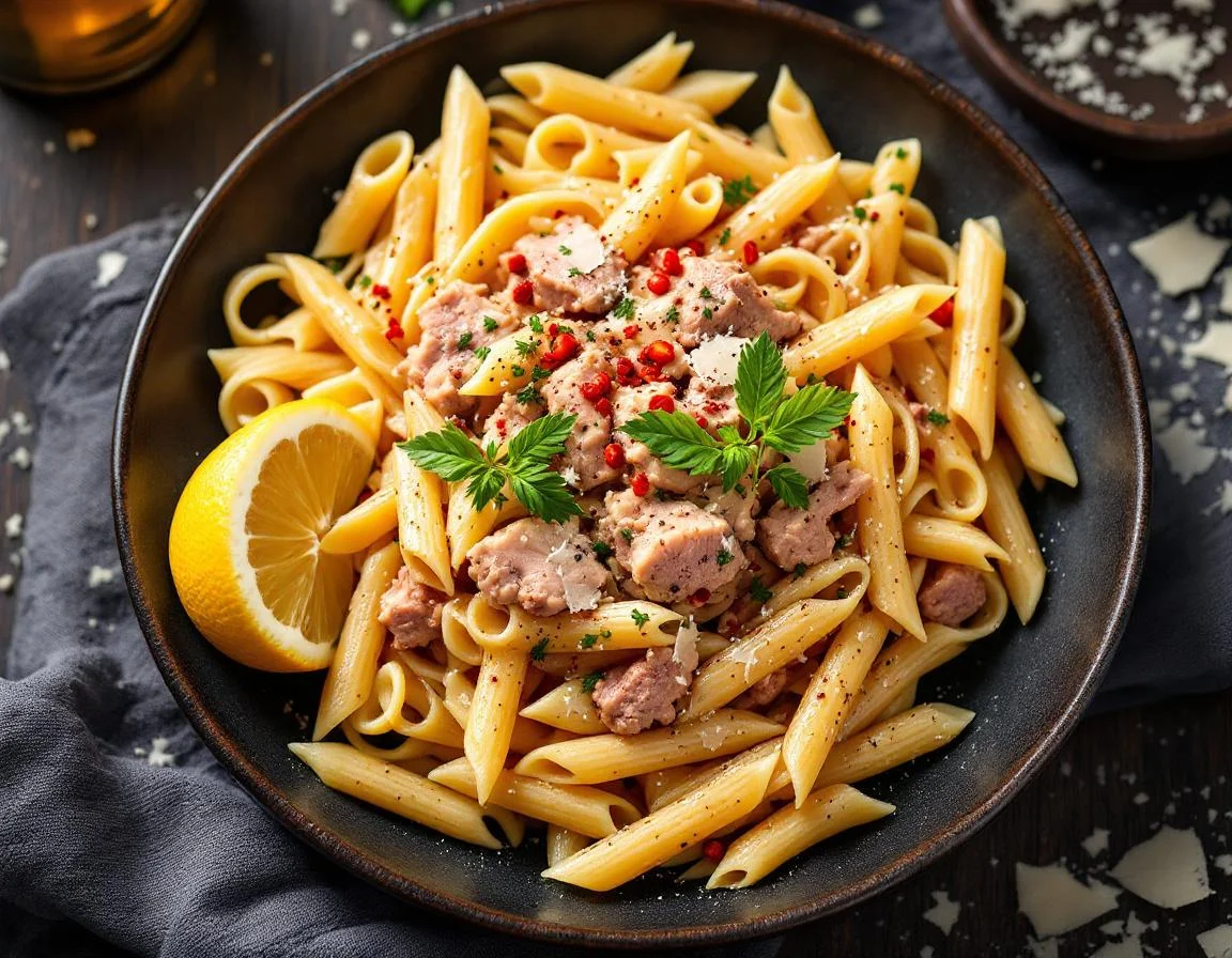 High Protein Tuna Pasta